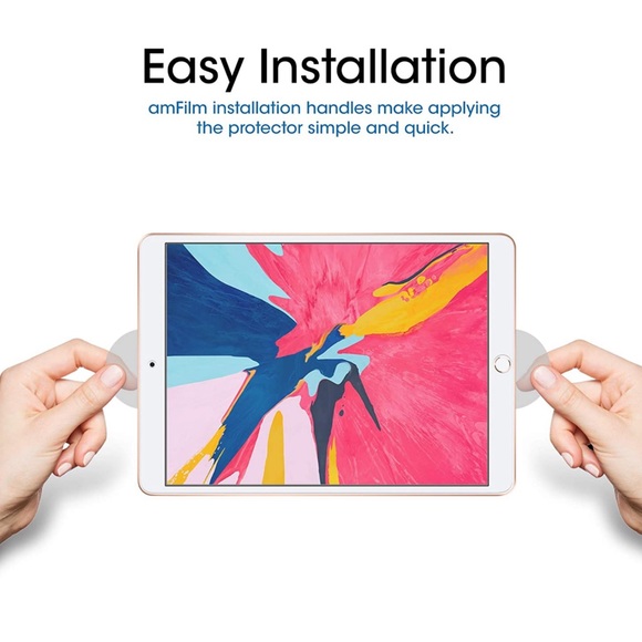 amFilm Tempered Glass Screen Protector iPad Air 3 10.5” iPad Pro 10.5” (2 Pack) - Picture 5 of 9